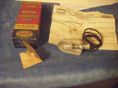 Nos   accessory 1951-53 dodge  plymouth   desoto  chrysler  underhood light