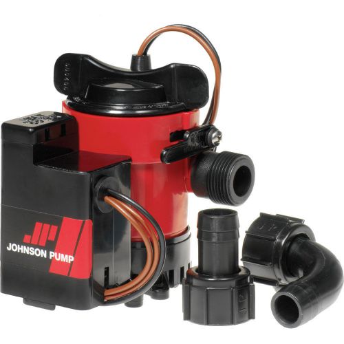 Johnson pump 500gph auto bilge pump 3/4&#034; 12v mag switch -05503-00