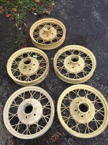 Set of 5 1930 1931 ford model a wheels