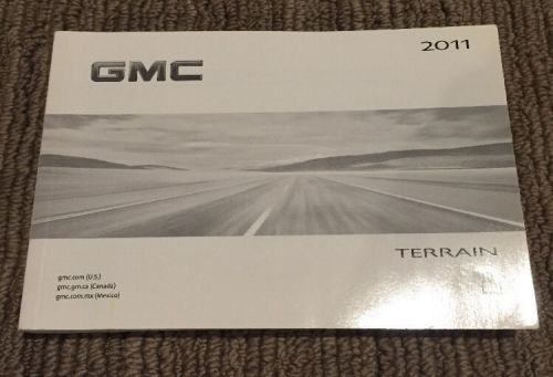 2011 gmc terrain owners manual (with disc)