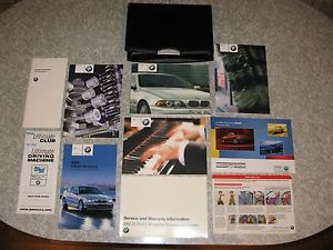 2002 bmw e39 5-series 525i 530i 540i sedan wagon oem complete owners manuals set