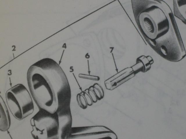 25 m274 mule steering gear spring pins ms16562-53 nos