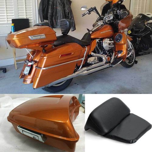 Amber whiskey razor tour pack for 14-17 harley street electra road glide