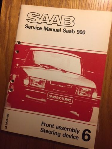 1979 - 1983 saab 900 8 valve oem factory books 0 - 9 repair manual set