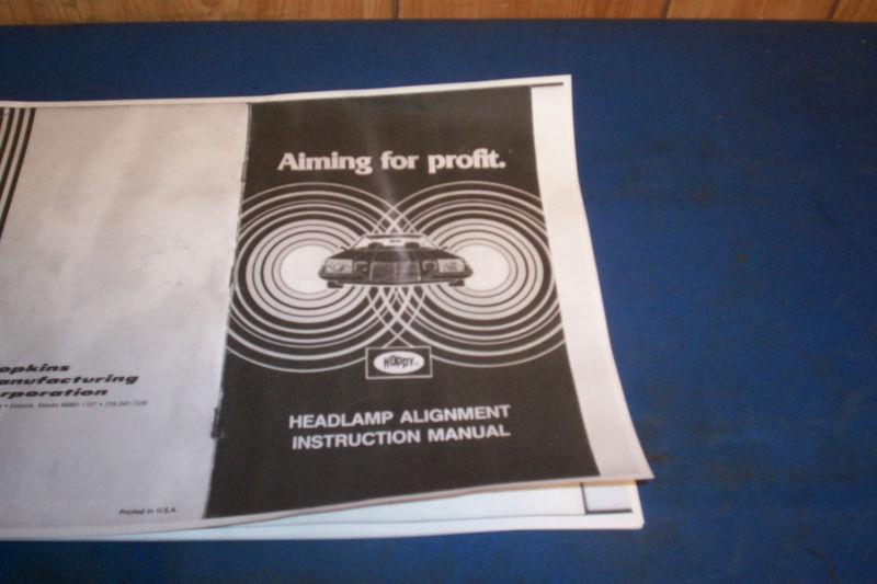 Complete hoppy b4a headlight aiming kit instructions