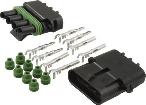 Weather pack connector kit 4-pin flat