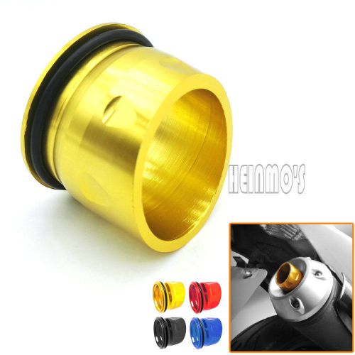 Gold motorcycle cnc aluminum exhaust tip cover for yamaha tmax 530 2012-2015