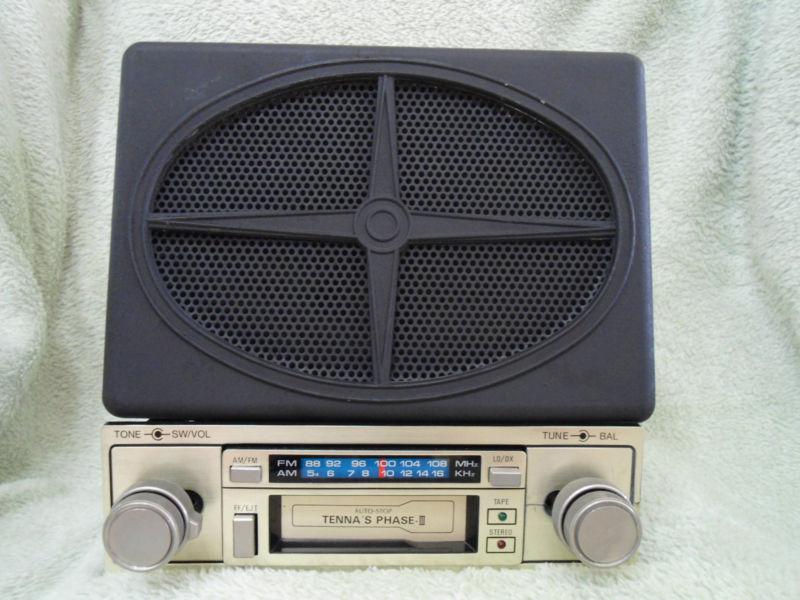 Nos  late 1960's tenna am/fm cassette  radio/speaker  triumph tr-6,mgb,mg midget