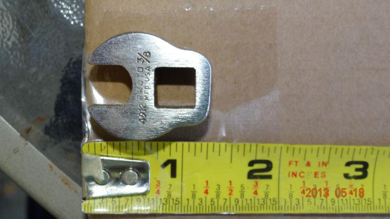 Proto 3/8" drive ~ crowfoot open end socket wrench 3/8" ~4912~mechanic tool~ usa