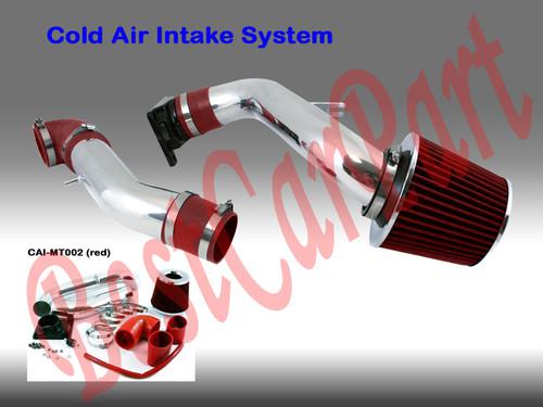 Bcp red 99-03 mitsubishi galant 2.4l l4/3.0l v6 cold air intake system + filter