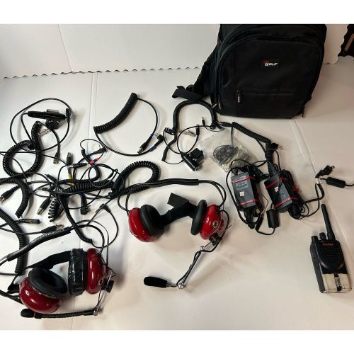 RACING ELECTRONICS HEADSETS TWO MICS CORDS - Not Tested, US $125.00, image 15