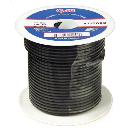 Grote 89-7002 Primary Wire, 14 Gauge, Black, 25 Ft Spool, US $18.61, image 4