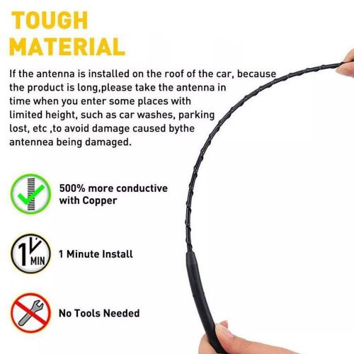 9/11/16 inches universal roof radio antenna radio am/fm antena roof mast`