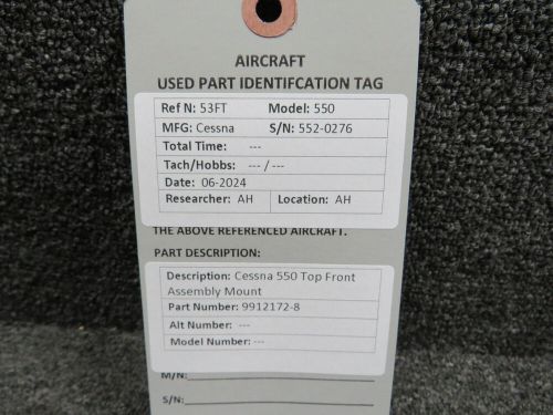 9912172-8 Cessna 550 Top Front Assembly Mount, US $1,064.00, image 2