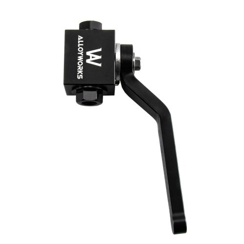 Brake line lock shut off valve 1/8" npt billet black aluminum asi new