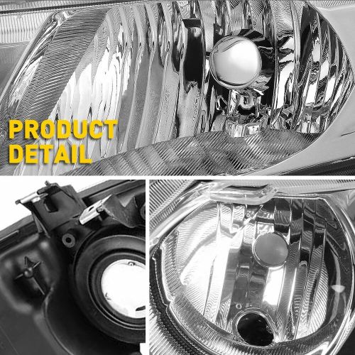Pair of CRYSTAL CLEAR CORNER HEADLIGHT HEAD LAMP For 2006-2011 HONDA CIVIC SEDAN, US $85.99, image 4