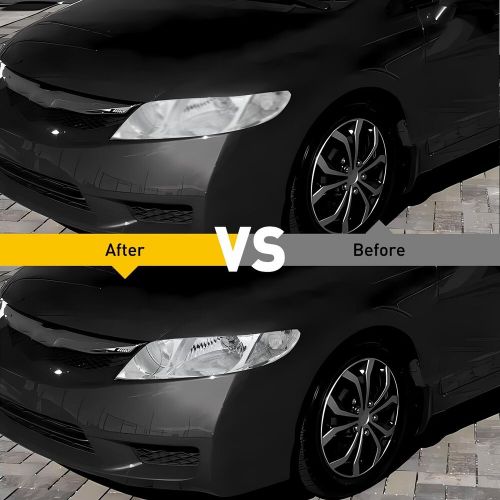 Pair of CRYSTAL CLEAR CORNER HEADLIGHT HEAD LAMP For 2006-2011 HONDA CIVIC SEDAN, US $85.99, image 5