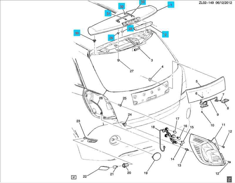 Buy NEW OEM 96673793 High Mount Brake LightHigh Mount Lamp, 0810 VUE