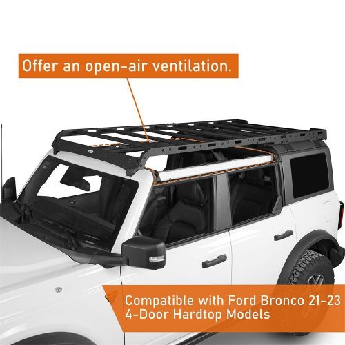 Full Length Roof Rack Cargo Basket Crossbar for 2021-2024 Ford Bronco 4-Door, US $499.89, image 12