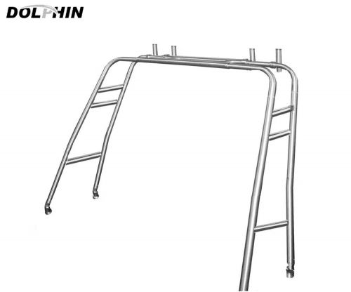 Dolphin 74in Height Anodized Fishing Tower Universal Radar Arch + 4 Rod Holders, US $1,699.00, image 3