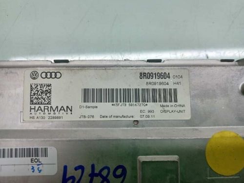 8R0919604 MULTIFUNCTION DISPLAY / 2289891 / 2614224 FOR AUDI A5 COUPE 8T 3.0 T-, US $, image 7