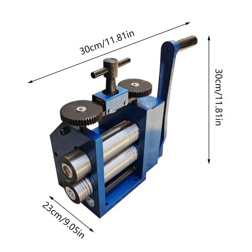 Commercial Rolling Mill Machine Roller Metal Wire Flat Pressed Jewelry Tool 75mm, US $179.82, image 2