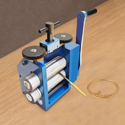 Commercial Rolling Mill Machine Roller Metal Wire Flat Pressed Jewelry Tool 75mm, US $179.82, image 14