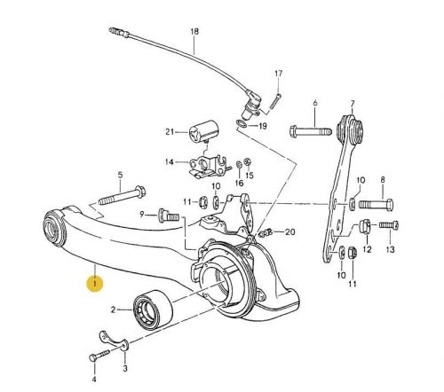 Porsche 964 Rear Suspension Trailing Arms 96433102100 96433102200, US $1,499.99, image 2