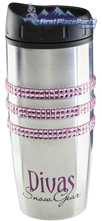 Divas bling mug ~ new 2014 model ~ pink logo w/rhinestone detail