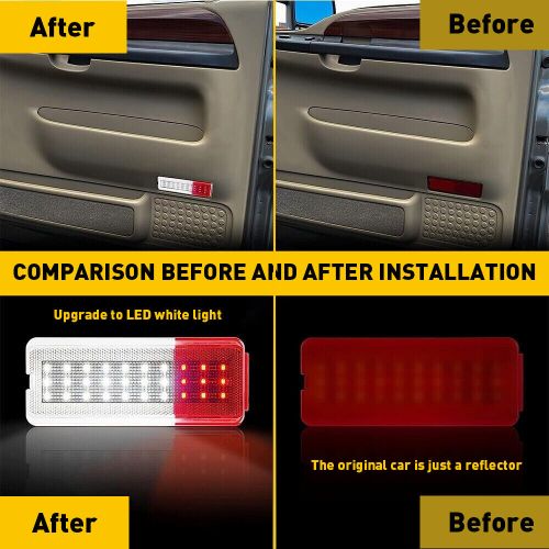 4 X Interior Door Panel Light Reflector For 99-07 Ford Super Duty F250 F350 F450, US $39.99, image 4