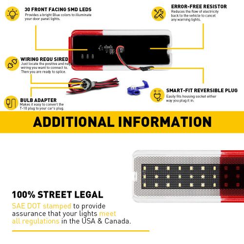 4 X Interior Door Panel Light Reflector For 99-07 Ford Super Duty F250 F350 F450, US $39.99, image 7