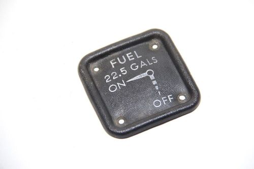 Cessna 150 Fuel Shut-Off Black Plastic Escutcheon Placard, P/N: 0410218-10, US $39.00, image 4