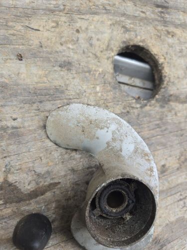 1947 Evinrude 4416 Sportsman 2 HP Outboard Boat Motor Propeller & Prop Nut, US $14.00, image 2