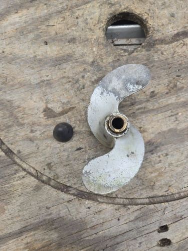 1947 Evinrude 4416 Sportsman 2 HP Outboard Boat Motor Propeller & Prop Nut, US $14.00, image 12