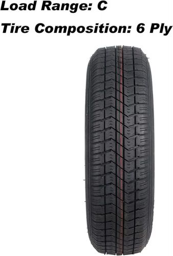 2 PACK RVpuиk $T20Ƽ/7ƼD1Ƽ Bias Trailer Tire with 15" White Wheel - 5 on 4-1/2", US $198.60, image 2