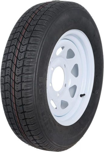 2 PACK RVpuиk $T20Ƽ/7ƼD1Ƽ Bias Trailer Tire with 15" White Wheel - 5 on 4-1/2", US $198.60, image 3