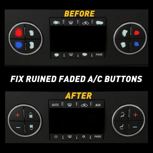 Vinyl Black Radio Button Fix Panel Decal Sticker For Chevy 2006-2015 GM Buick US, US $9.09, image 5