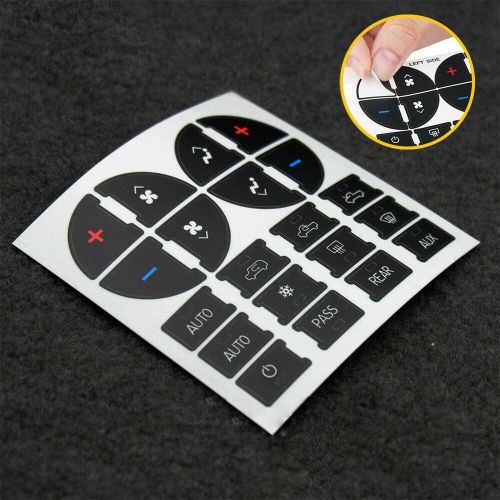 Vinyl Black Radio Button Fix Panel Decal Sticker For Chevy 2006-2015 GM Buick US, US $9.09, image 8