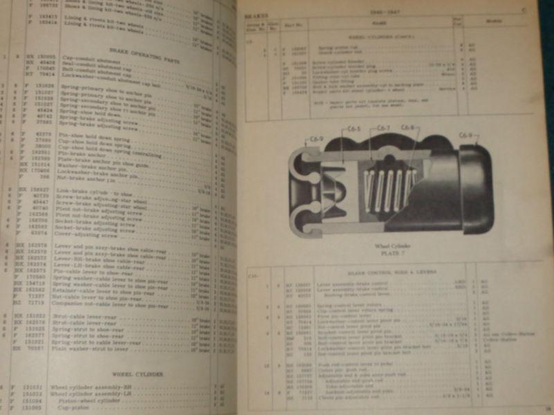 Buy 1946 / 1947 / HUDSON PARTS CATALOG / ORIGINAL BODY & CHASSIS PARTS