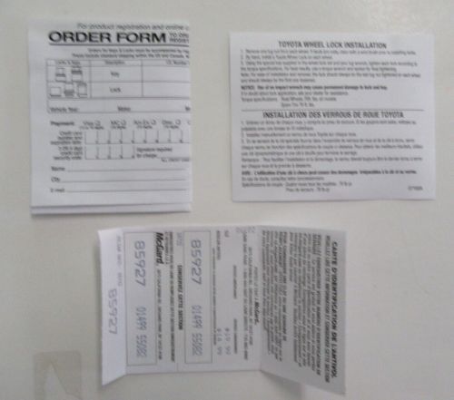 Toyota Wheel Locks Chrome Corolla Camry McGard 046155 85927 18722 01499 55082, C $14.99, image 14