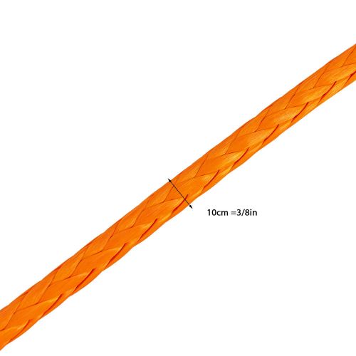 3/8" 100 FT Synthetic Winch Rope Winch Line Cable Rope with Winch Hook Fairleads, US $71.09, image 6