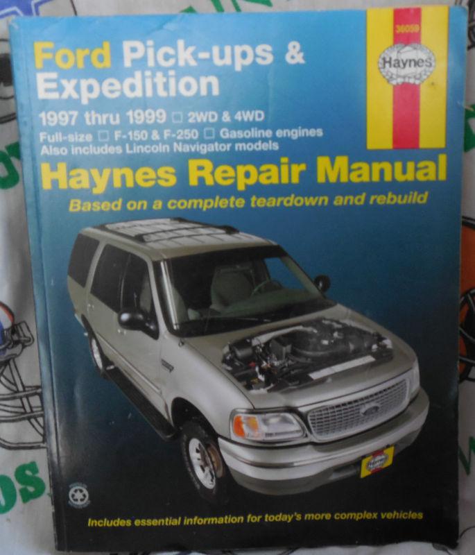 Haynes,1997,1998,1999,ford,pickup,expidition,manual,book,service,garage,shop