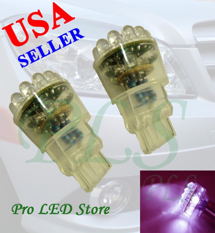 Two pcs 3156 3456 violet purple 24 led turn signal tail parking lights