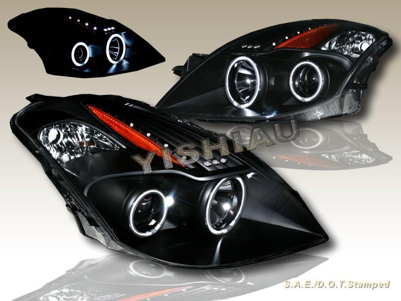 Buy 08 09 10 NISSAN ALTIMA TWO CCFL HALO PROJECTOR LED HEADLIGHTS 2D
