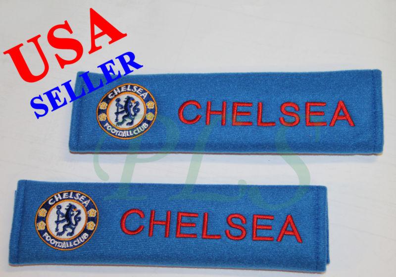 Chelsea seat belt cover shoulder pads black cushion pair