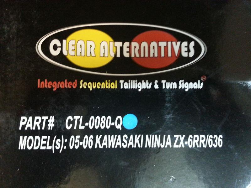 Kawasaki zx6rr zx636      blue sequential  integrated tail light   lqqqqqqqqqqk