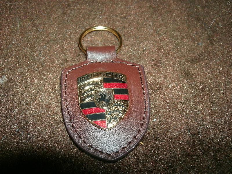 NOS PORSCHE 911 928 CAYENNE BOXSTER S FACTORY ORIGINAL KEYCHAIN BROWN 5009216, US $14.99, image 4