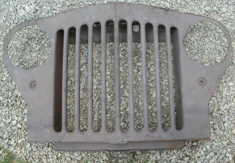 1947 47 1948 48 1949 49 1950 50 willys jeepster front grill bars hood latch  oem