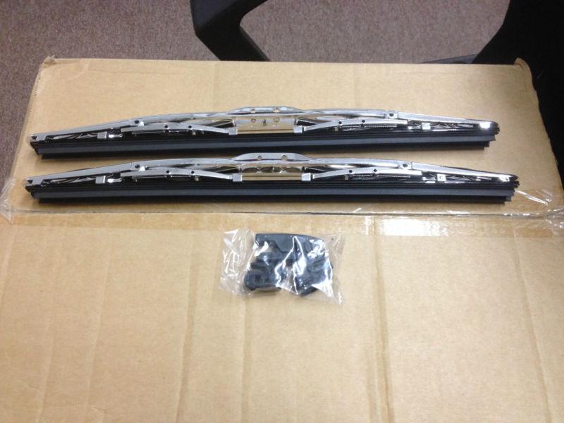 Buy LOT OF 10 PAIRS OF 16 inch UNIVERSAL CHROME DOUBLE WINDSHIELD WIPER