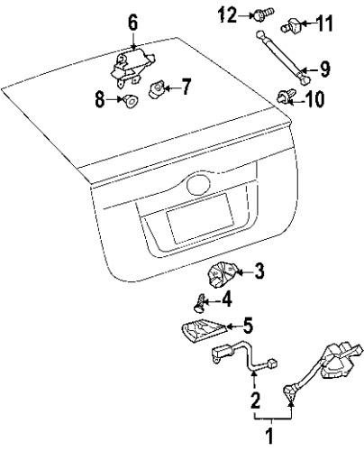Toyota 6935047010 genuine oem factory original lock